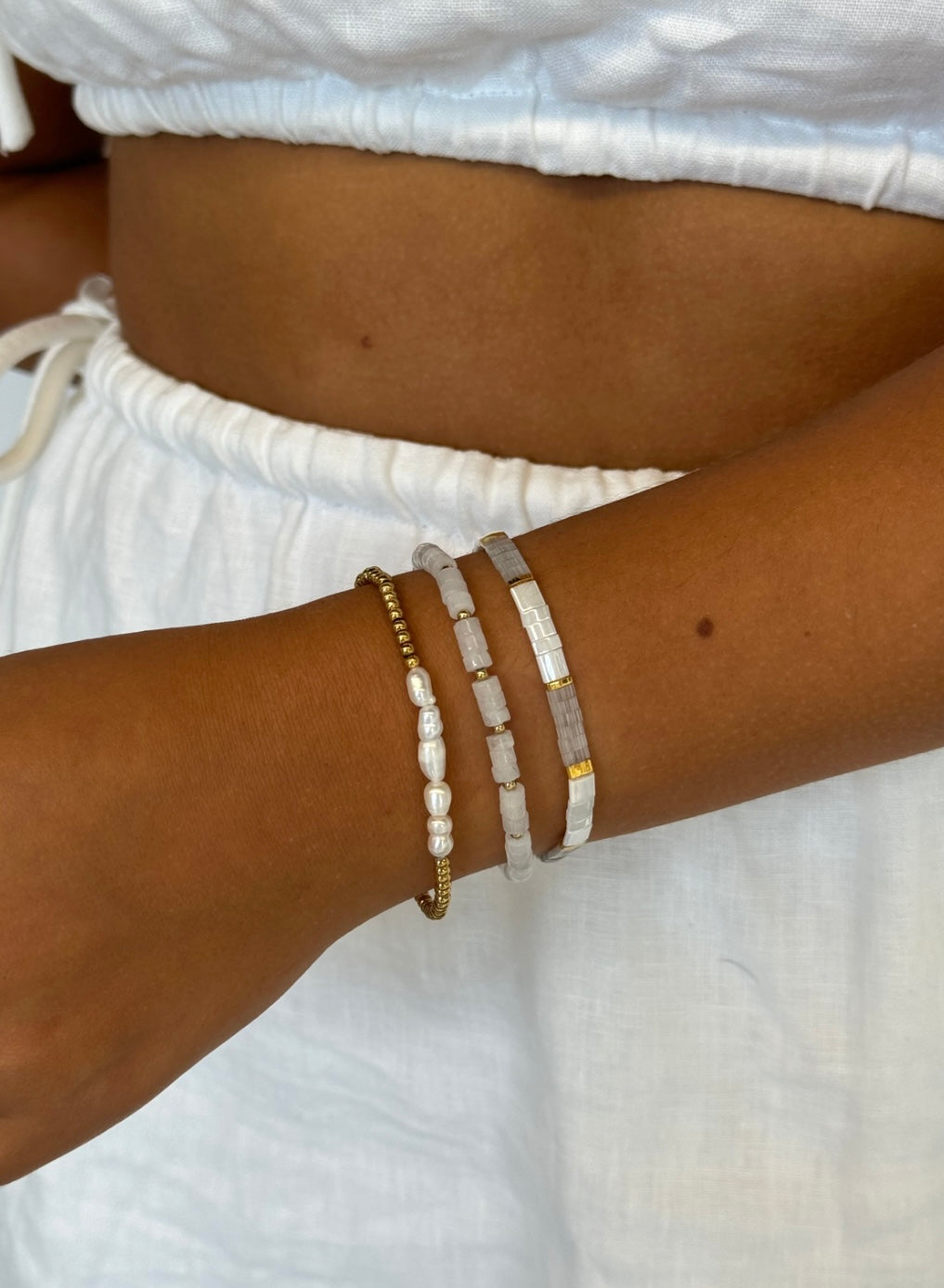 TILE BRACELET- Grey Zafino