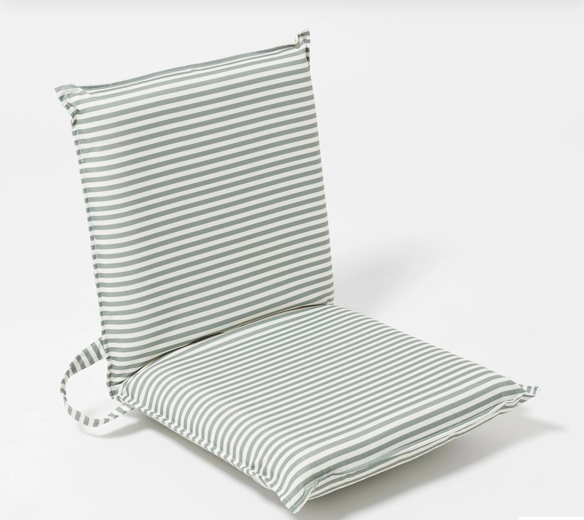 FOLDING SEAT - The Vacay Olive Stripe