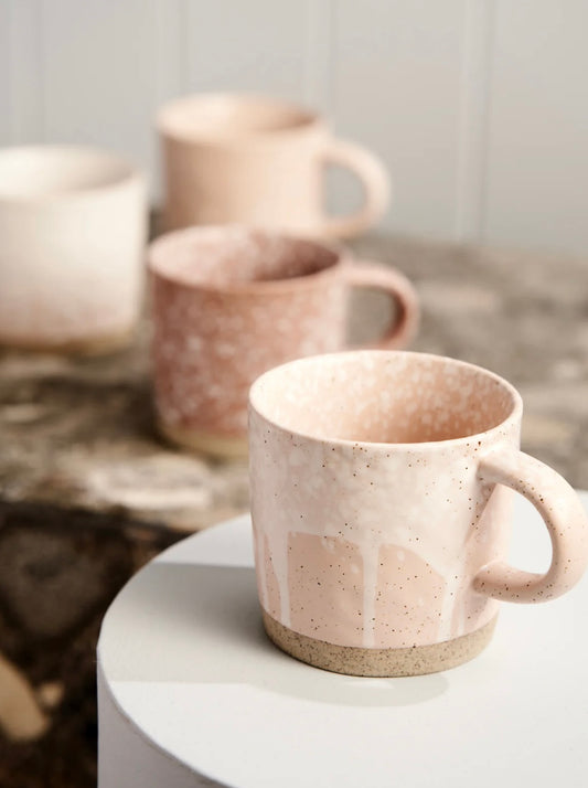 ROBERT GORDON STRATA MUGS - Set of 4 Pink