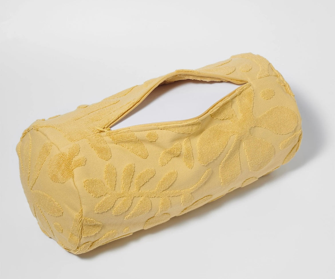 INFLATABLE BEACH PILLOW- Mango Bay Golden Mustard