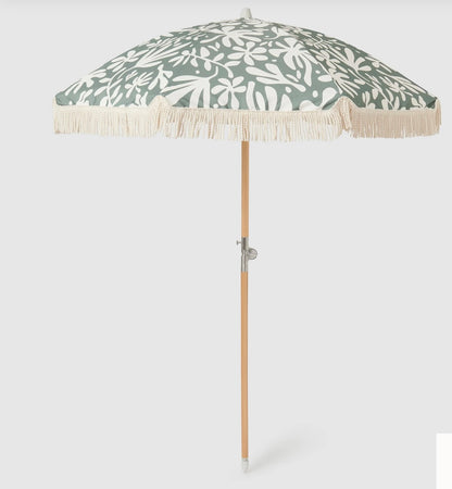 LUXE BEACH UMBRELLA- The Vacay Olive