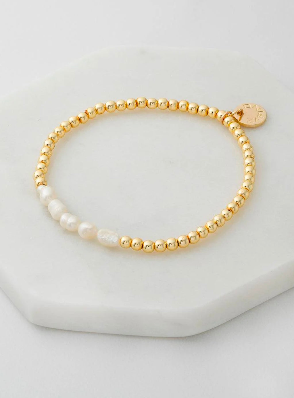 MINI PEARL BRACELET- Gold