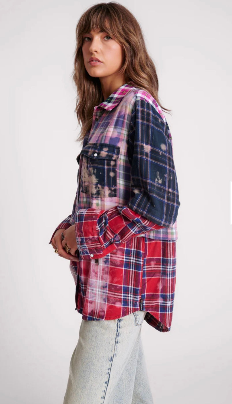 THE BUTTON OFF FLANNEL SHIRT - Multicoloured