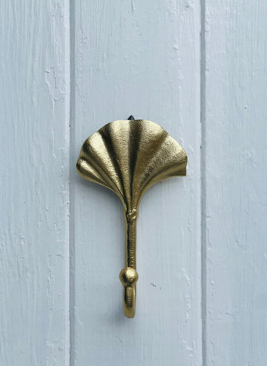 CLAM METAL WALL HOOK - Gold