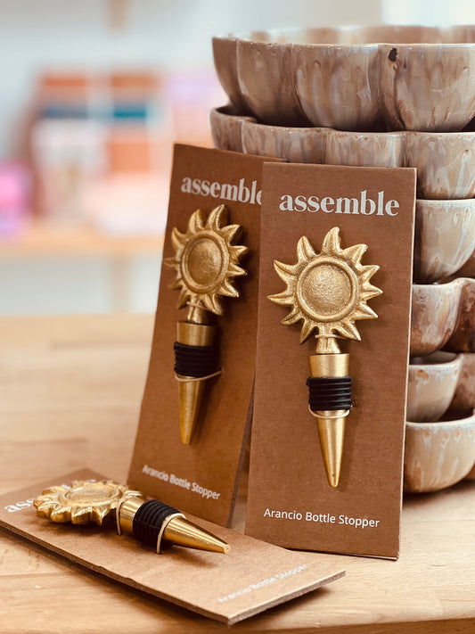 ARANCIO METAL BOTTLE STOPPER - Gold Sun