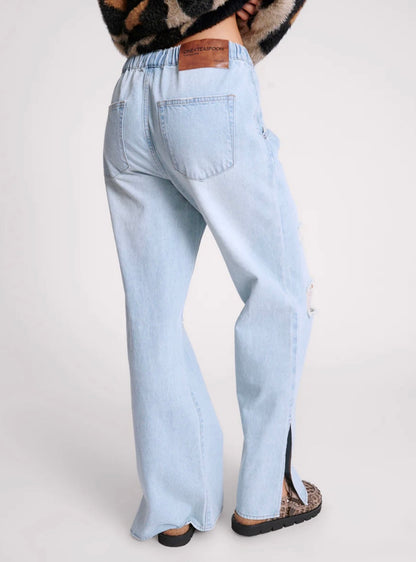 ROADHOUSE WIDE LEG JEAN - Sport Blue