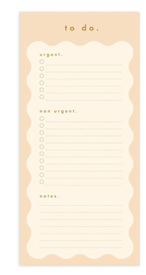 CARAMEL WIGGLE DL SiZE ‘TO DO LIST’ - Magnet Notepad