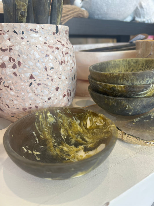 KIP RESIN - Small Bowl Olive