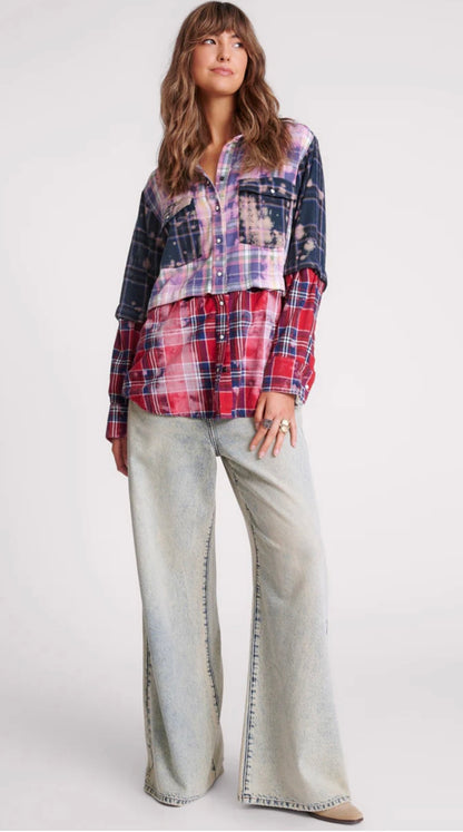 THE BUTTON OFF FLANNEL SHIRT - Multicoloured