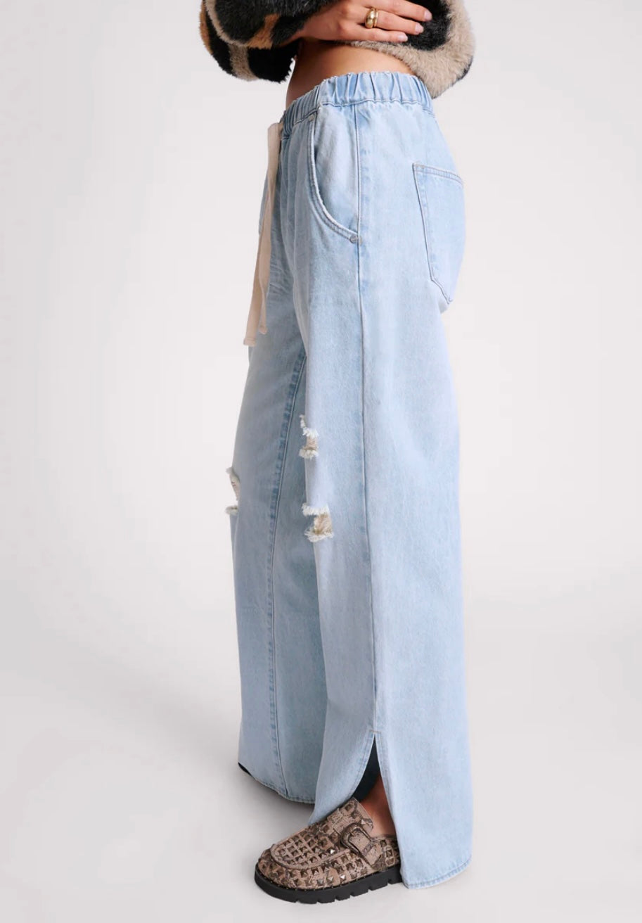 ROADHOUSE WIDE LEG JEAN - Sport Blue